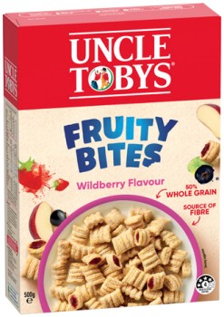Uncle+Tobys+Wildberry+Flavour+Fruity+Bites+500g+or+Nesquik+Cereal+310g