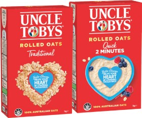 Uncle+Tobys+Traditional+or+Quick+Rolled+Oats+1kg