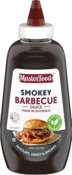 MasterFoods+No+Rules+Sauce+250mL%2C+Barbecue+or+Tomato+Squeezy+Sauce+500mL+Selected+Varieties