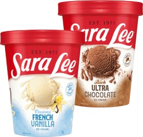 Sara+Lee+Ice+Cream+1+Litre+Selected+Varieties