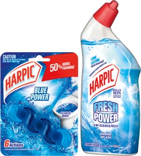 Harpic+Fresh+Power+Liquid+Toilet+Cleaner+700mL+or+Rim+Block+39g%2A+Selected+Varieties