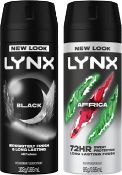 Lynx+Antiperspirant+or+Deodorant+Body+Spray+165mL+Selected+Varieties