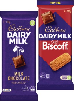 Cadbury-Dairy-Milk-Block-Chocolate-160g-190g on sale