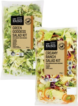 Coles-Kitchen-Family-Ranch-Salad-Kit-400g-or-Green-Goddess-Salad-Kit-350g on sale