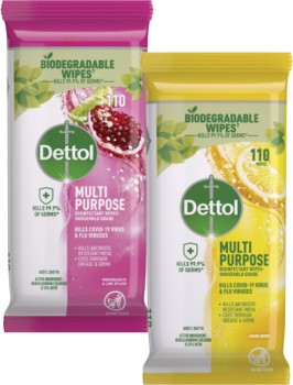 Dettol+Multipurpose+Disinfectant+Wipes+110+Pack
