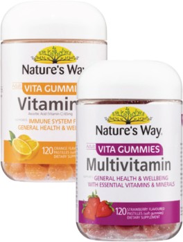 Natures-Way-Adult-Vita-Gummies-Multivitamin-or-Vitamin-C-120-Pack on sale