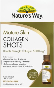 NEW+Nature%26%23039%3Bs+Way+Mature+Skin+Collagen+Shots+50mL+x+10+Pack
