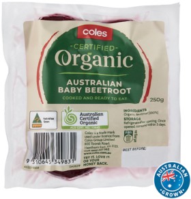 Coles+Australian+Organic+Baby+Beetroot+250g+Pack
