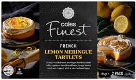 Coles+Finest+French+Lemon+Meringue+Tartlets+2+Pack+195g