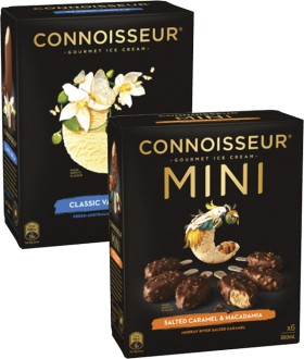 Connoisseur-Ice-Cream-Sticks-4-Pack-6-Pack-360mL-400mL on sale