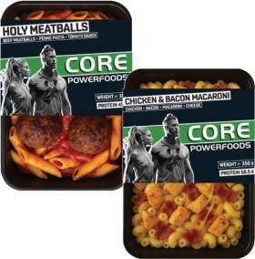Core-Powerfoods-Frozen-Meal-350g on sale