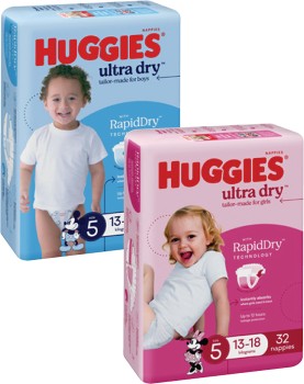 Huggies+Ultra+Dry+Bulk+Nappies+30+Pack-54+Pack