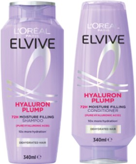 L%26%23039%3BOr%26eacute%3Bal+Elvive+Hyaluron+Plump+Shampoo+or+Conditioner+340mL