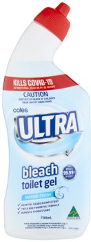 Coles-Ultra-Bleach-Toilet-Cleaner-700mL on sale