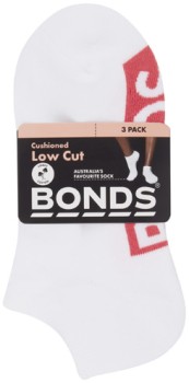 Bonds+Women%26%23039%3Bs+Logo+Low+Cut+Sock+3+Pack