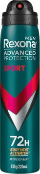 Rexona-Advanced-Protection-Antiperspirant-Spray-220mL-Selected-Varieties on sale