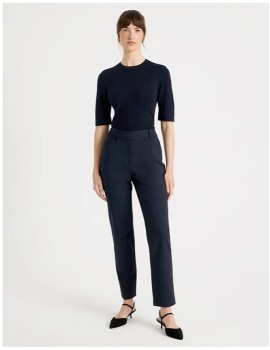 Basque-Compact-Sateen-Pant-Indigo on sale