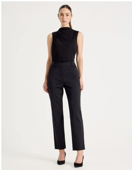 Basque+Compact+Sateen+Pant+-+Black