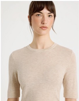 Basque+Short+Sleeve+Crew+Knit+-+Stone