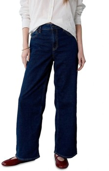 American+Eagle+High+Rise+Baggy+Wide+Leg+-+Dark+Rinse