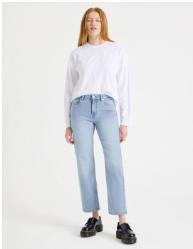 Grab-Cropped-Straight-Mid-Rise-Jean-Light-Indigo on sale