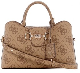 Guess-Janie-Logo-Girlfriend-Satchel-Latte-Logo on sale