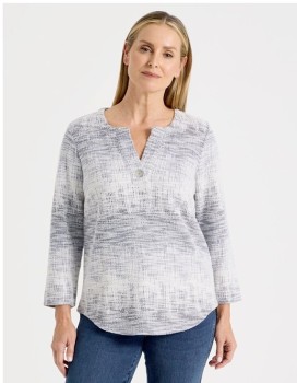 Regatta-Textured-Tee-NavyIvory on sale