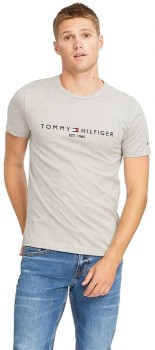 Tommy+Hilfiger+Logo+Tee+-+Grey