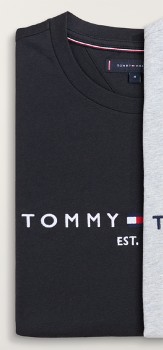 Tommy-Hilfiger-Logo-Tee-Black on sale