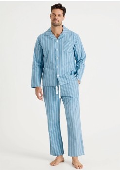 Long+Sleeve+Flannelette+PJ+Set+-+Stripe