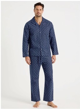 Long-Sleeve-Flannelette-PJ-Set-Medallion on sale
