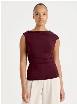 Blaq-Jersey-Top-Wine on sale