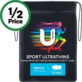 U+by+Kotex+Sport+Ultrathins+Pads+Pk+10-12