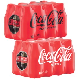 Coca-Cola-Classic-Zero-Sugar-or-Diet-Soft-Drink-Varieties-12-x-300ml on sale