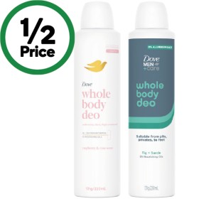 Dove-Whole-Body-Deodorant-230ml on sale