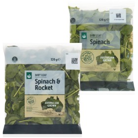 Woolworths+Australian+Baby+Leaf+Spinach+120g+or+Baby+Leaf+Spinach+%26amp%3B+Rocket+120g+Pack