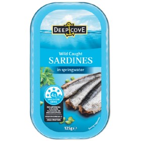 Deep-Cove-Sardines-125g on sale