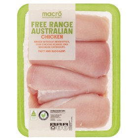 Macro-Free-Range-Australian-Fresh-RSPCA-Approved-Chicken-Breast-Fillets-Skinless-Bulk-Tray on sale
