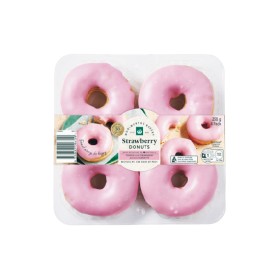 Woolworths-Strawberry-Chocolate-Caramel-or-Jam-Donut-Varieties-Pk-4 on sale