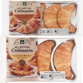 Woolworths-All-Butter-Croissants-Pk-3-4 on sale