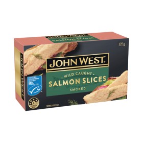 John-West-Salmon-Slices-125g on sale