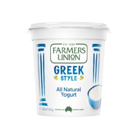 Farmers-Union-Natural-Greek-Style-Yogurt-500g on sale