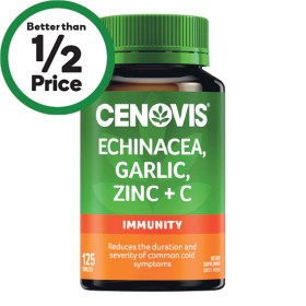 Cenovis+Echinacea%2C+Garlic%2C+Zinc+%2B+C+Tablets+Pk+125%7E