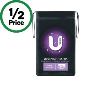 U+by+Kotex+Overnight+Pads+Long+Pk+8