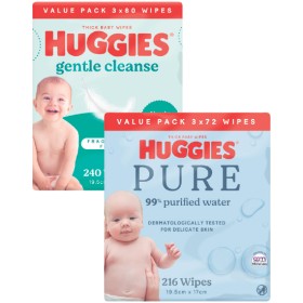 Huggies+Baby+Wipes+Pk+216-240