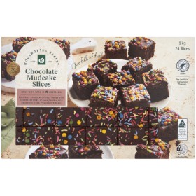Woolworths+Hand+Finished+Vanilla+or+Chocolate+Mudcake+Slice+Varieties+Pk+24