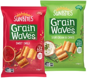 Sunbites+Grain+Waves+Wholegrain+Chips+170g+Selected+Varieties