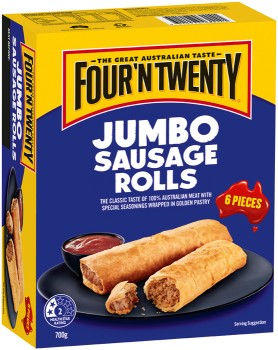 Four%26rsquo%3BN+Twenty+Jumbo+Sausage+Rolls+6+Pack