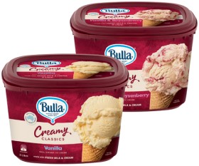 Bulla+Creamy+Classics+Ice+Cream+2+Litre+Selected+Varieties