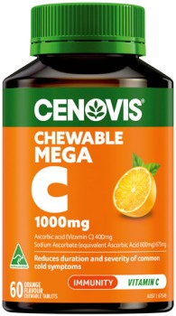 Cenovis+Mega+Vitamin+C+1000mg+Orange+Chewable+Tablets+60+Pack%2A